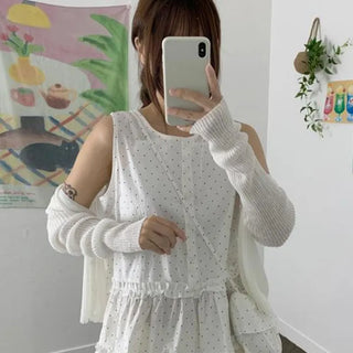 (Pouch Set) Kato Dot Frill Sleeveless