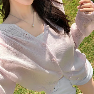 Have Loose Fit Knit Hooded Cardigan