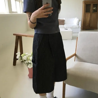 Striped Patch Bermuda Pants