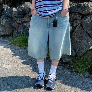 Salties Washed Bermuda Denim Pants Summer Light Wash Shorts Cotton Pants Cotton Trousers Half Pants