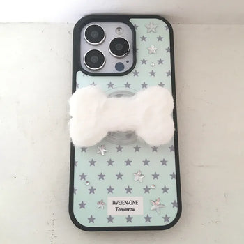 Hito Ribbon Mint Smart Talk Set Star Bumper iPhone Case
