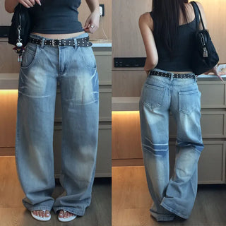 Crewdy Low Denim Wide Pants