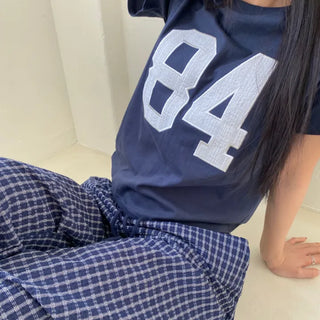 84 Lace Applique Short Sleeve Tee