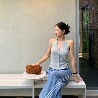 Cooling Halterneck Sleeveless Top