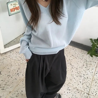 Summer Cooling V-neck Knit