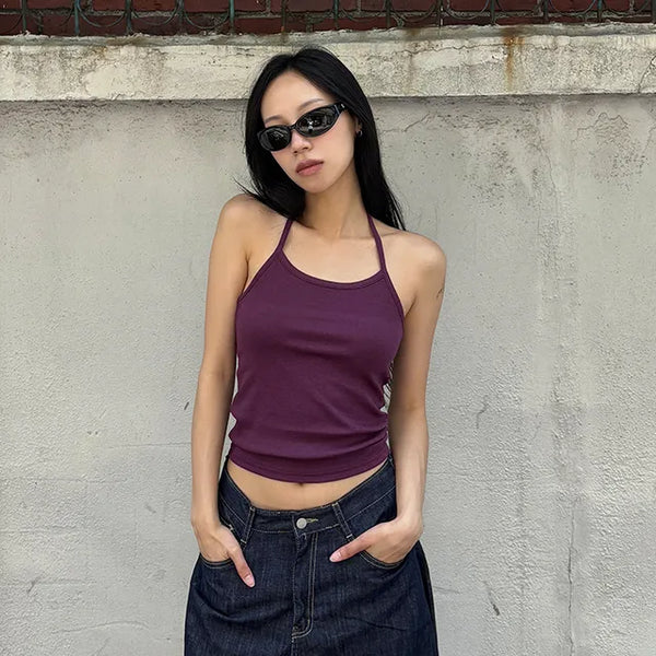 Duca Ribbed Halter Sleeveless