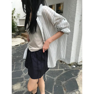 Oversized Striped Shirt (2 colors)