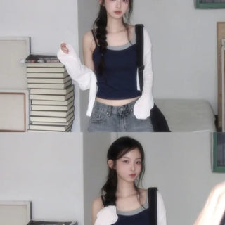 hooii unique cropped sleeveless