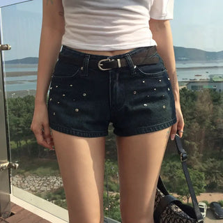 Ropen Cubic Denim Shorts