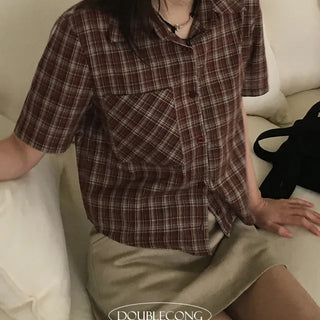 AND Vintage Check Short Sleeve Shirt