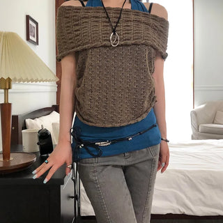 Sand Off-shoulder Knit | Sand Off-shoulder Knit