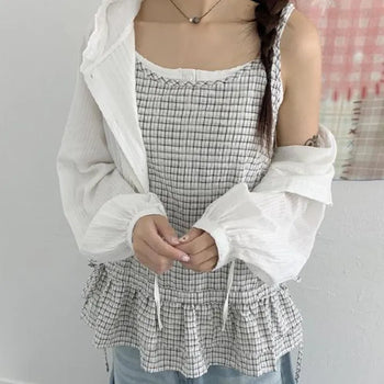 Audi plaid summer tank top