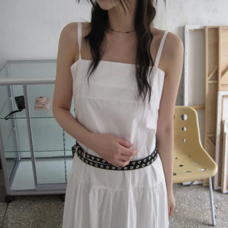 Square Neck Low Maxi Dress