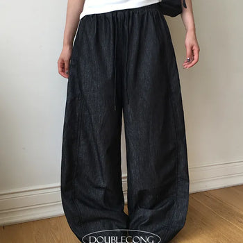 Double Side Line Elastic Pants