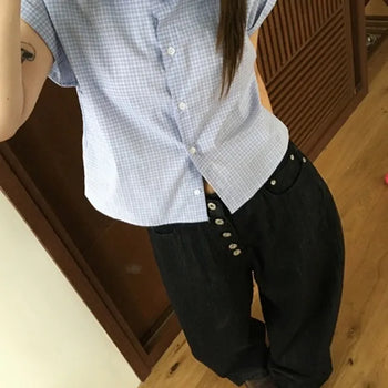 Shy Check Roll-up Shirt