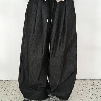 Made Elastic Waist Non-Faded Denim
