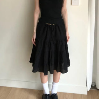 Irene Shirred Skirt (2 colors)