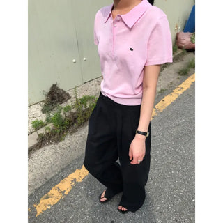 Linen short-sleeve knit (2 colors)