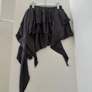 Luffy Tiered Asymmetrical Frill Skirt