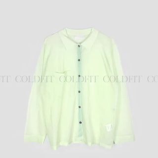 See-through shirt cardigan