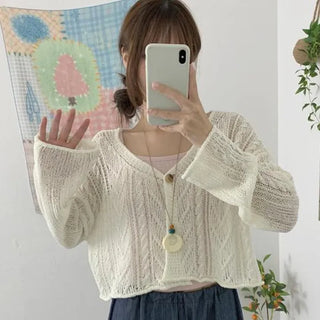 (Under the Air Conditioner/Sal-Anta Item) Ross Crop Summer Cardigan