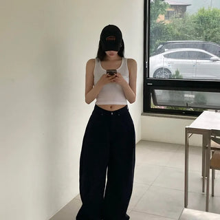 Pintuck Wide Pocket Cotton Pants
