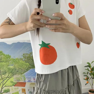 Tomato crop short-sleeve t-shirt