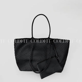 Handmade Large Weaving Bag Black