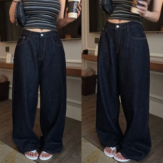 Apes denim wide pants