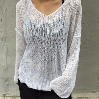 Seru Trendy Summer Plain Long Sleeve Knit