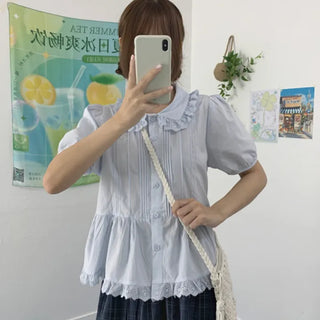 Elber Lace Collar Blouse