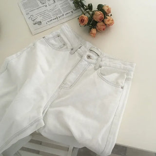 Bleached wide jeans