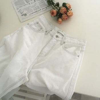 Bleached wide jeans