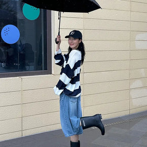 25SS Rain Shoes Logo Mid-length Version Rain Boots