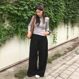 Loong Double-Pleated Wide Pants