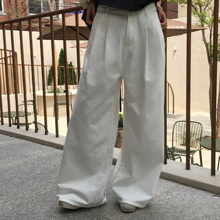 Loong Double-Pleated Wide Pants
