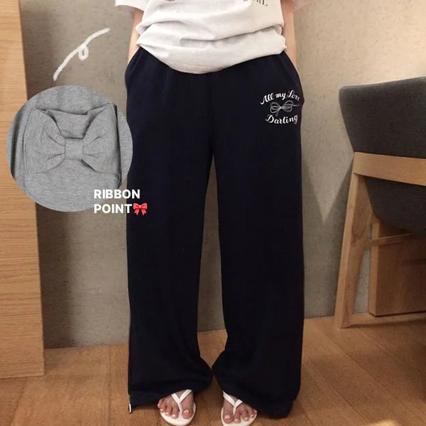 Curit Ribbon Banding Wide Pants