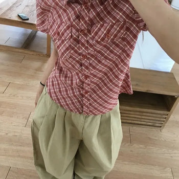 Pocket Check Short Sleeve Shirt