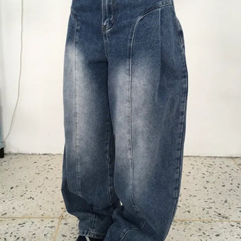 Round Cut Balloon Denim