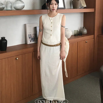 Minimal Wrinkle Long Skirt