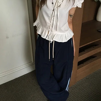 Poi Frill Puff Blouse