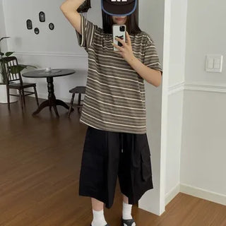 Tao Striped Short Sleeve T-shirt / 3 Colors