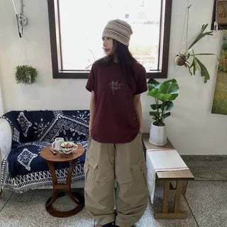 Check Patch Short Sleeve T-shirt / 3 Colors