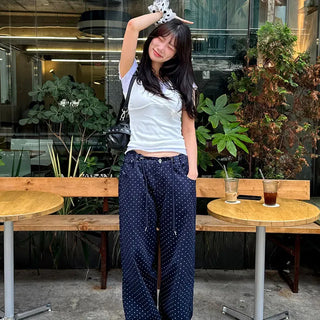 Dot String Wide Pants 1 color