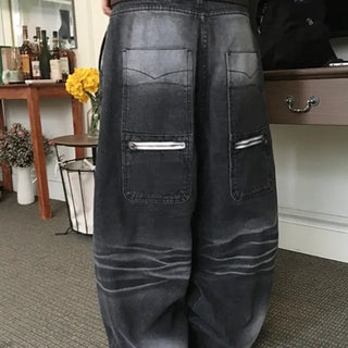 Zipper Maxi Wide Denim
