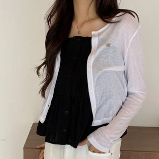 Renne Pendant Crop Cardigan