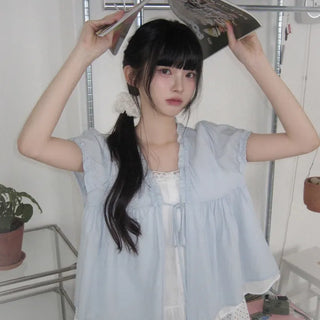nero layered frill blouse