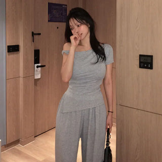 Kopran Asymmetrical Slit T-shirt