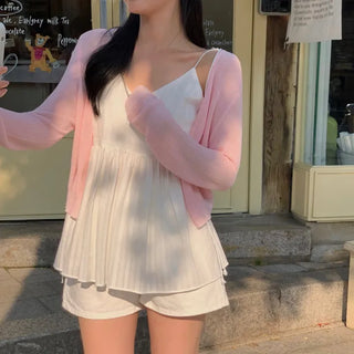 Joel Shirred Flare Bustier Sleeveless Blouse