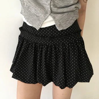 Dot Balloon Miniskirt
